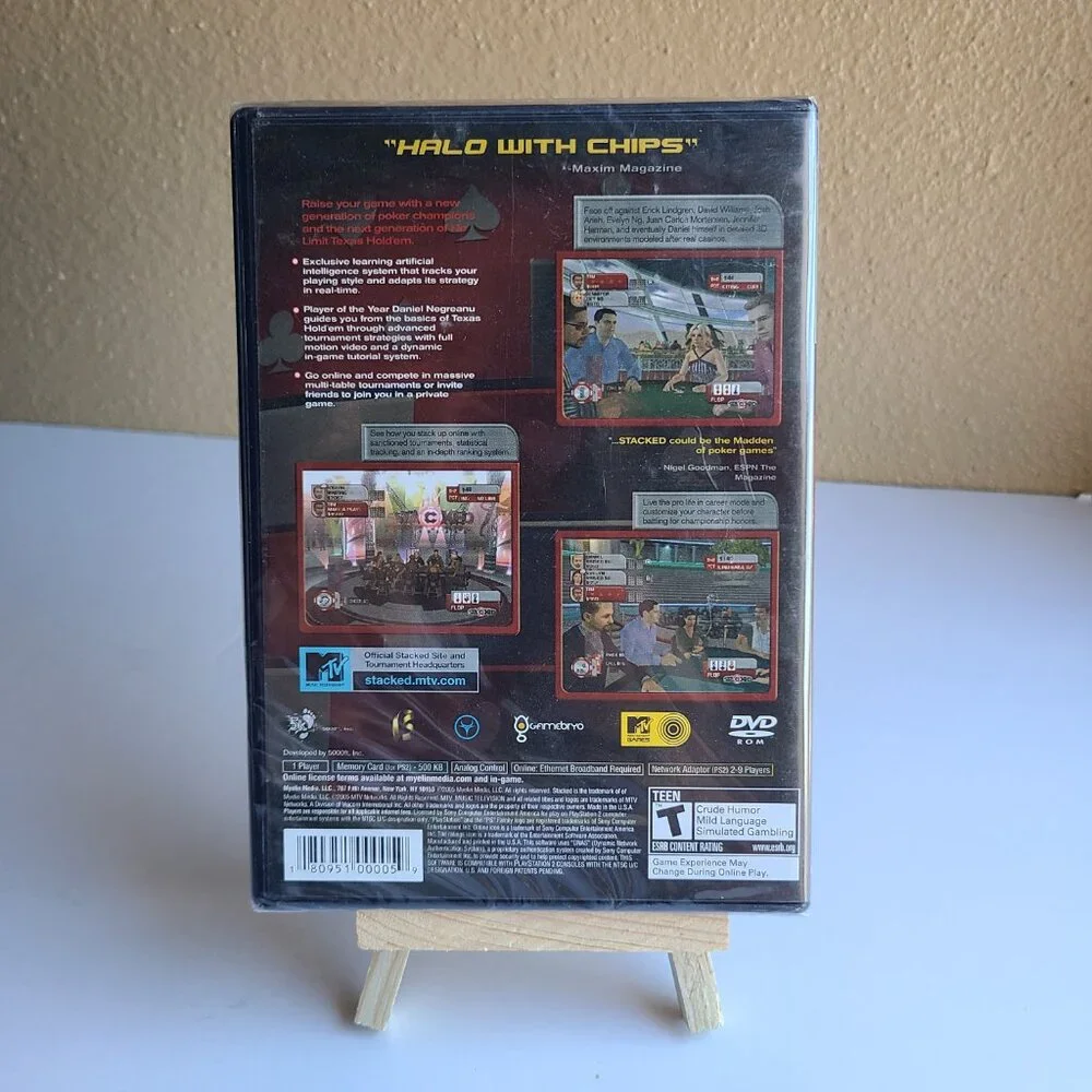 Stacked with Daniel Negreanu - Sony PS2 - New Sealed